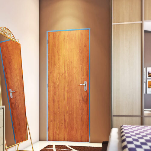 Porta de madeira com batente de aço - Riobras Aço