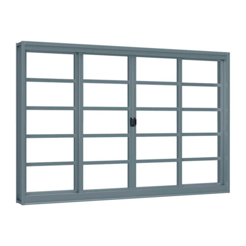 Janela de aço de correr 4 folhas - Riobras Aço