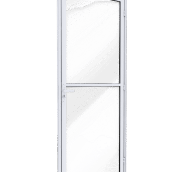 Porta de Alumínio de Giro de Vidro com Travessa 215x85 - Lucasa Ideale<span> - </span>Direita