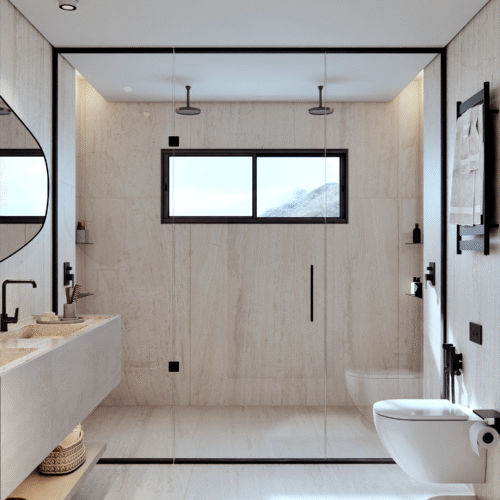 Janela de Alumíno Horizontal de Correr Lateral 2 Folhas Móveis com Fecho Embutido - Lucasa Ideale